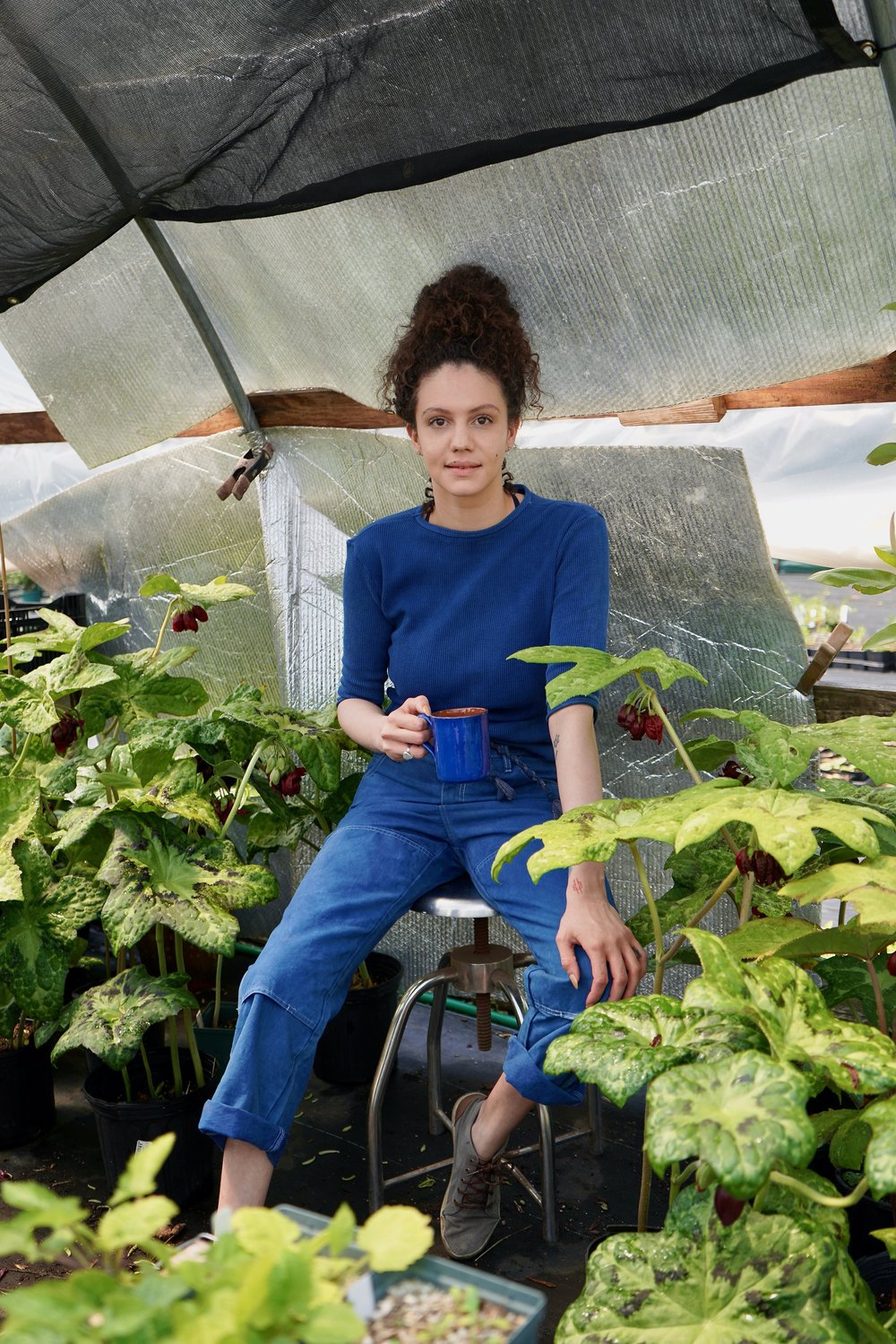 Indigo Quadro Pant — Gamine Workwear